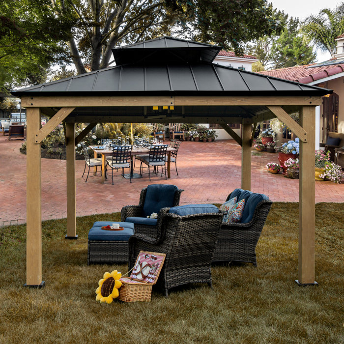 Joyside 13 Ft. W x 11 Ft. D Steel Patio Gazebo Wayfair
